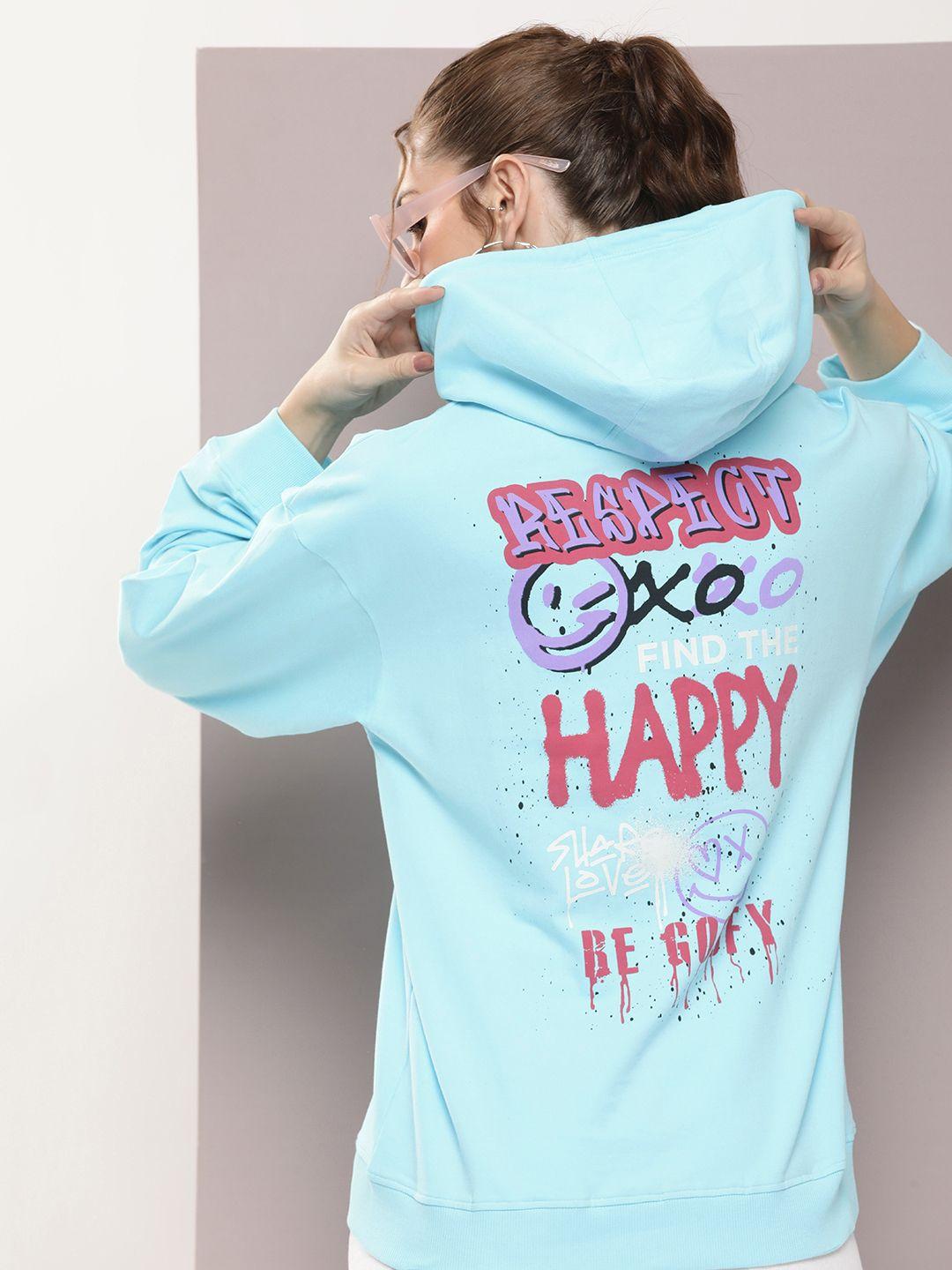 kook n keech pure cotton printed hooded sweatshirt