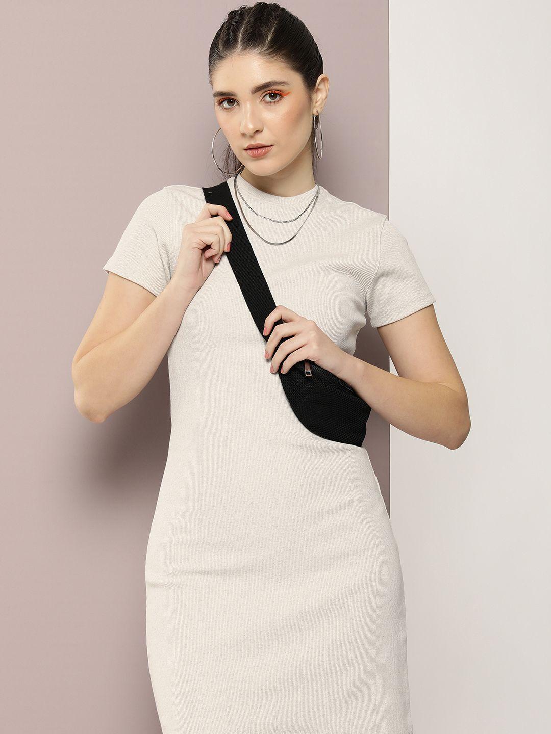 kook n keech solid bodycon mini dress