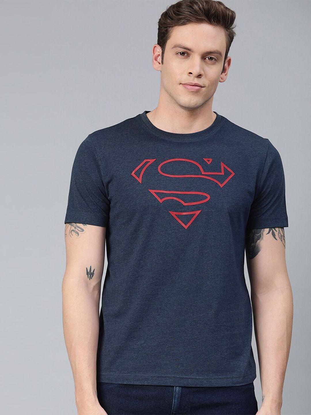 kook n keech superman men blue superman printed round neck t-shirt