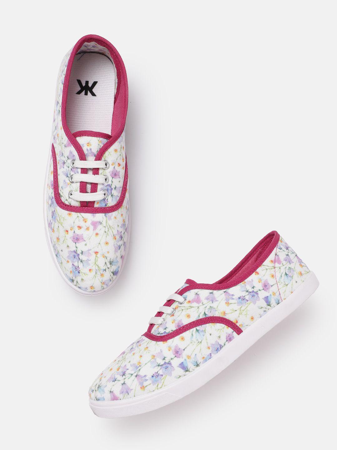 kook n keech women ditsy floral printed sneakers