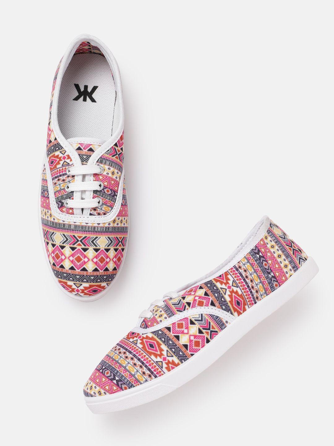 kook n keech women ethnic motifs printed everyday sneakers