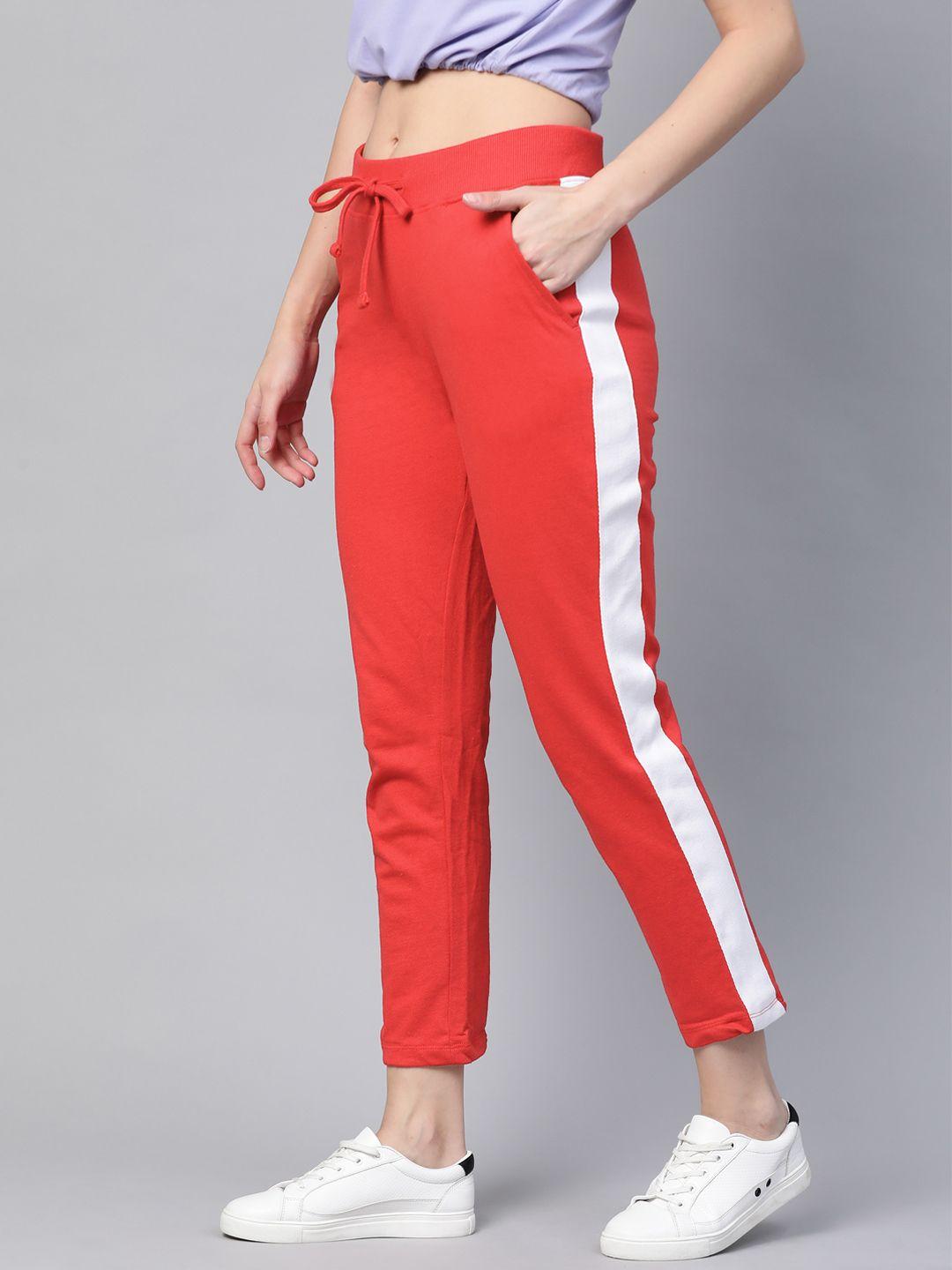 kook n keech women red solid track pants