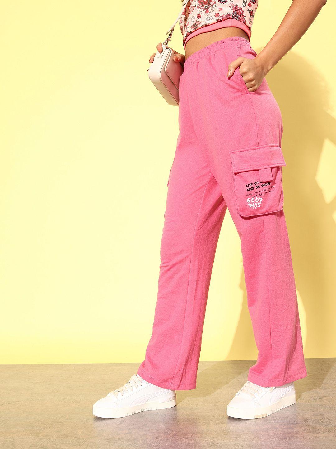 kook n keech women solid oversized track pants