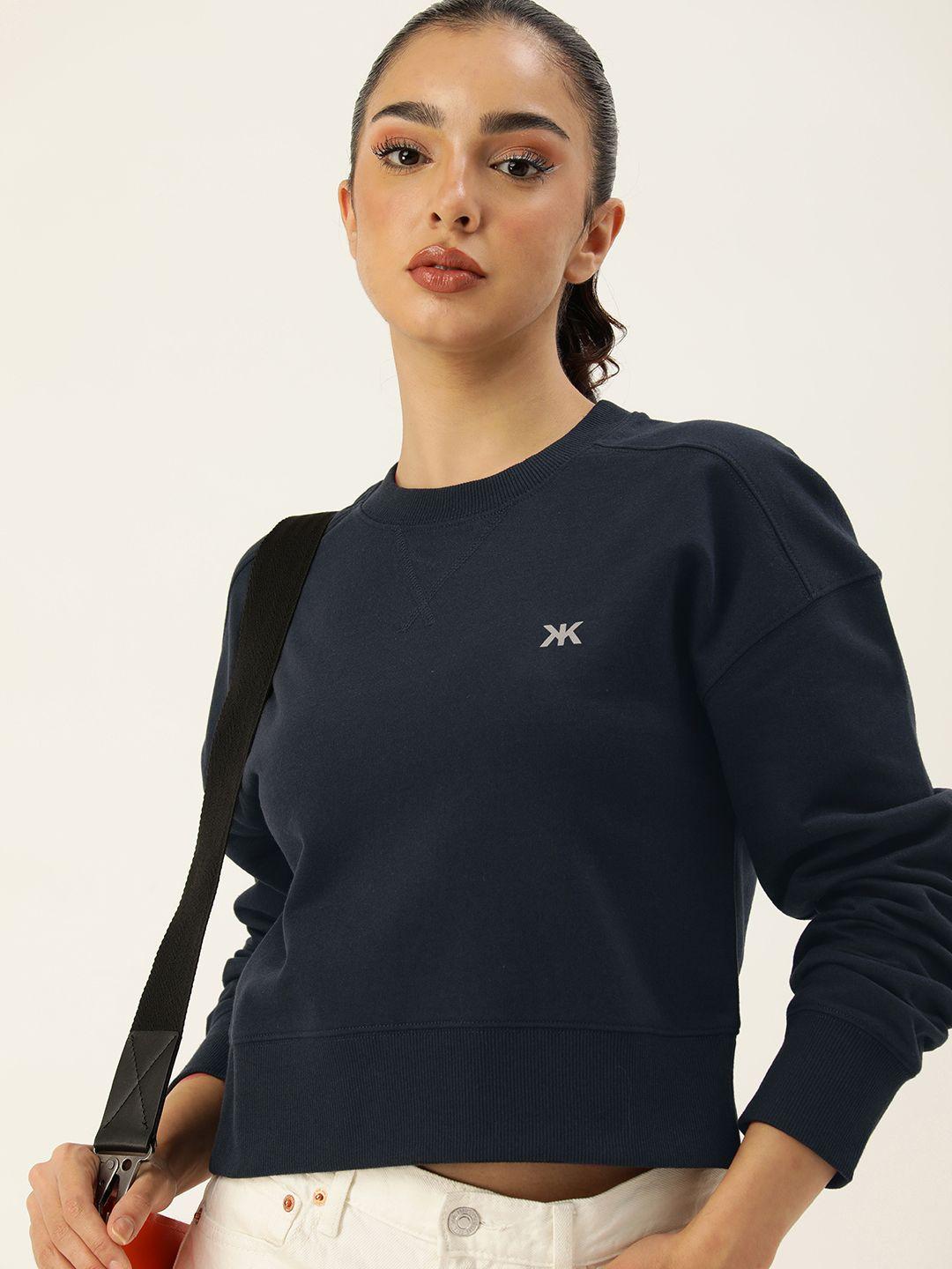 kook n keech women solid pullover sweatshirt