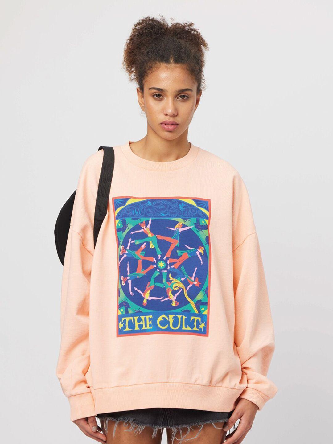 koovs graphic printed pure cotton sweatshirt