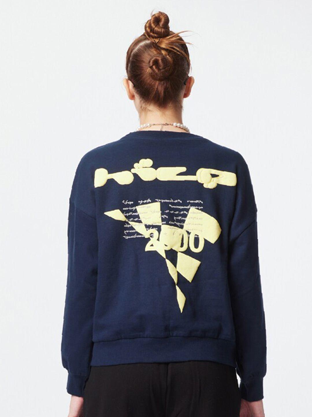 koovs graphic printed pure cotton sweatshirt