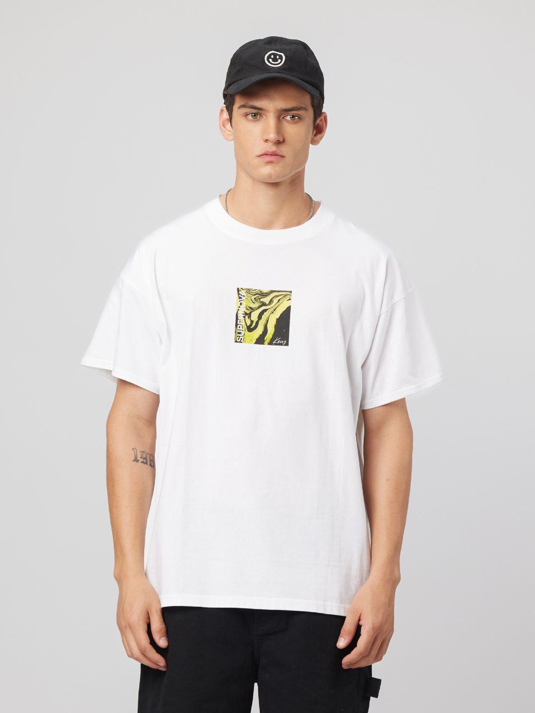 koovs graphic printed pure cotton t-shirt