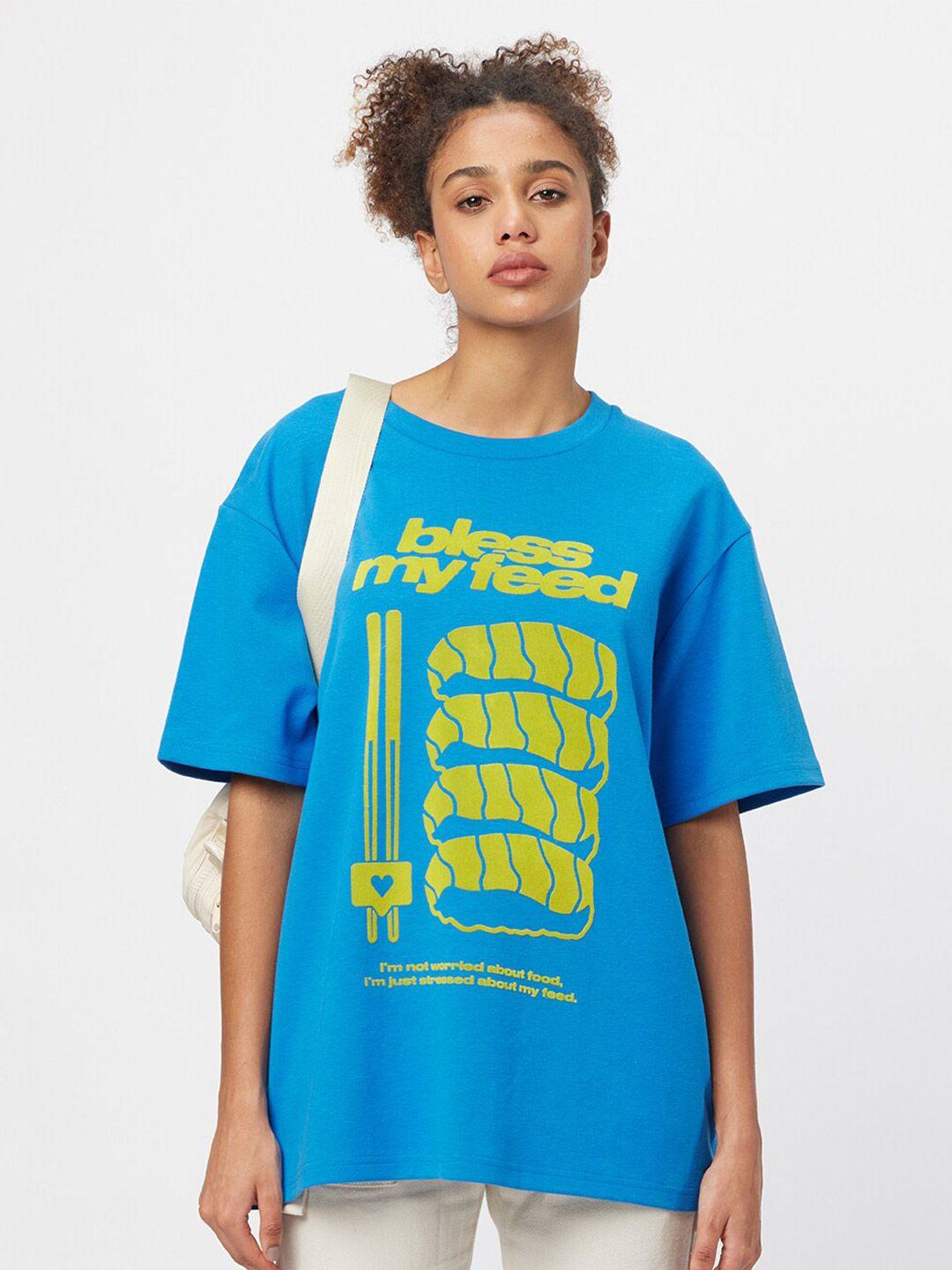 koovs typography printed relaxed fit t-shirt