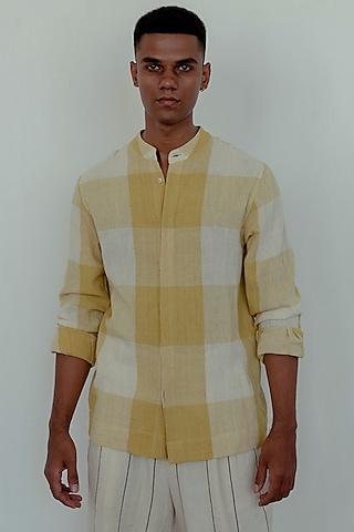 kora & marigold yellow shirt