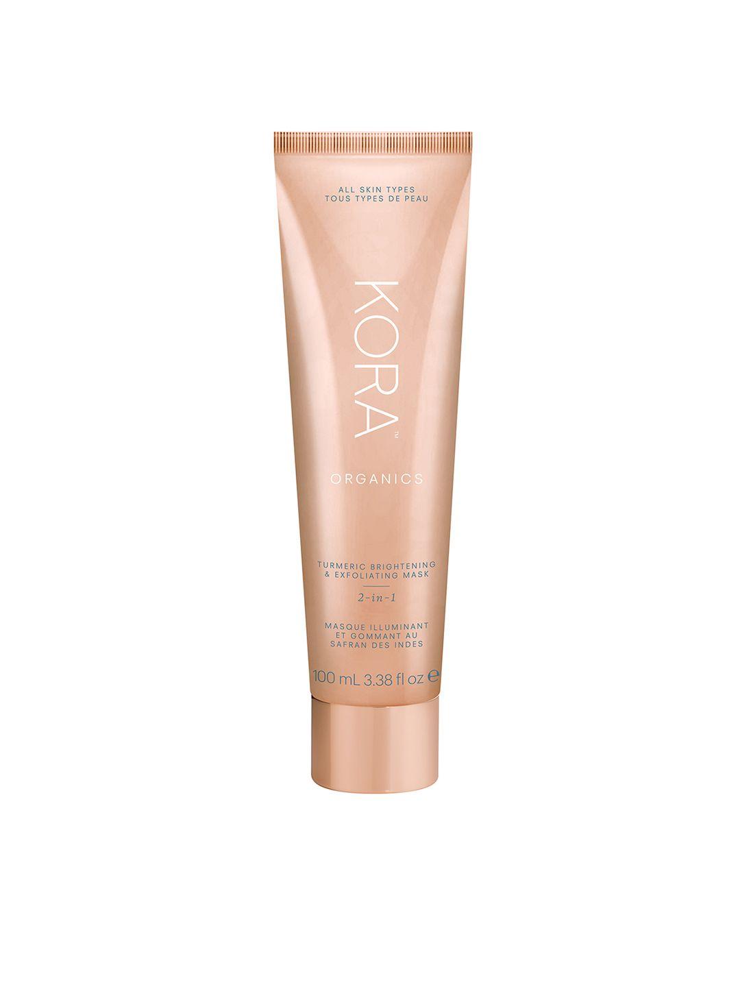 kora organics turmeric brightening & exfoliating mask 2-in-1 100 ml