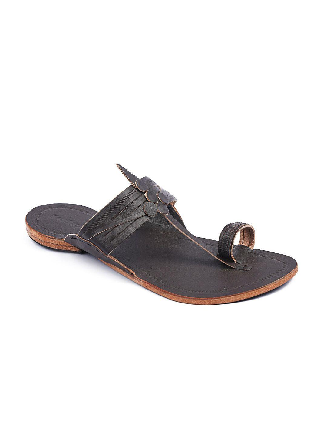 korakari kurundwadi ethnic leather comfort sandals