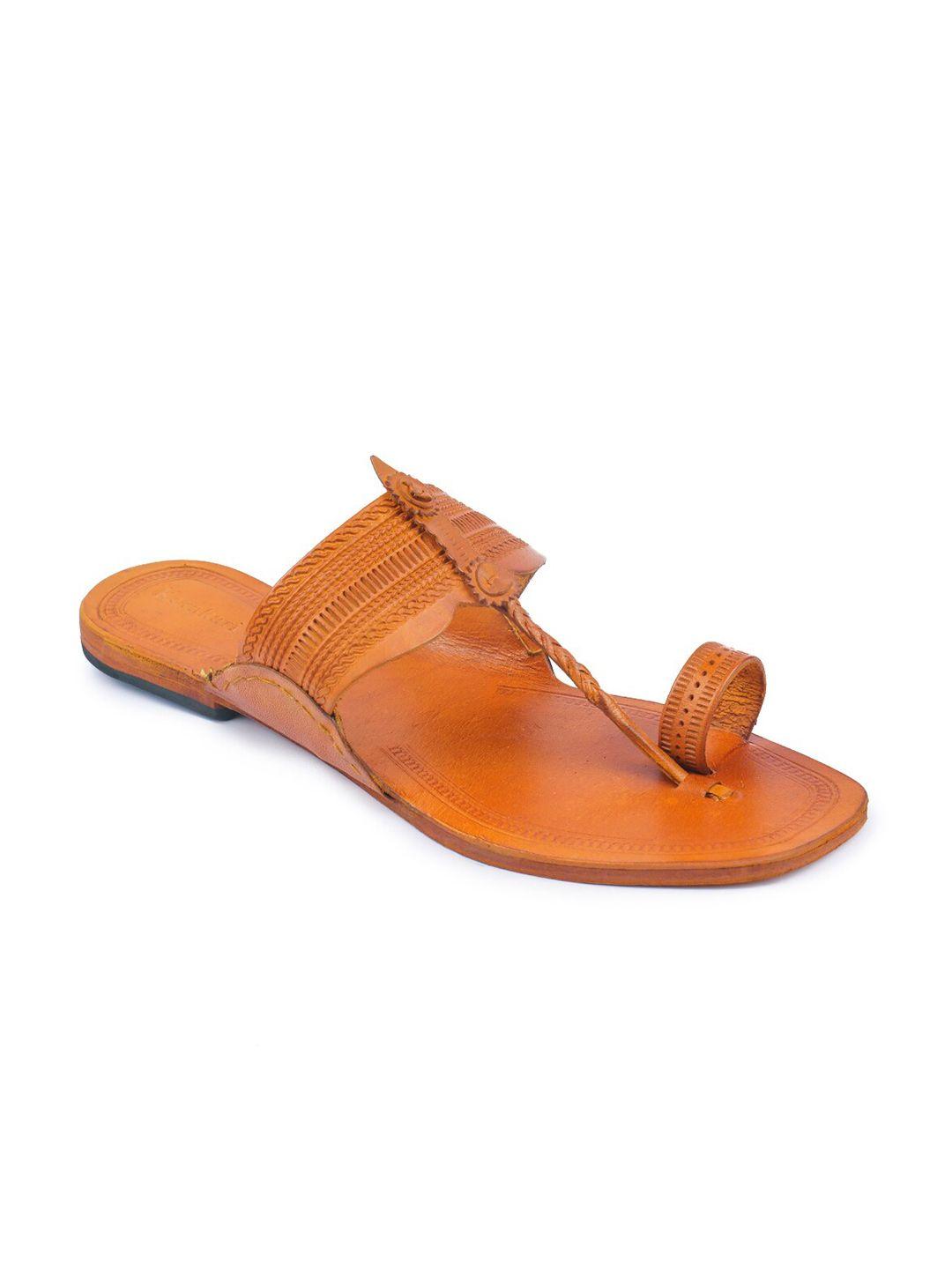 korakari men gemini textured ethnic leather comfort sandals