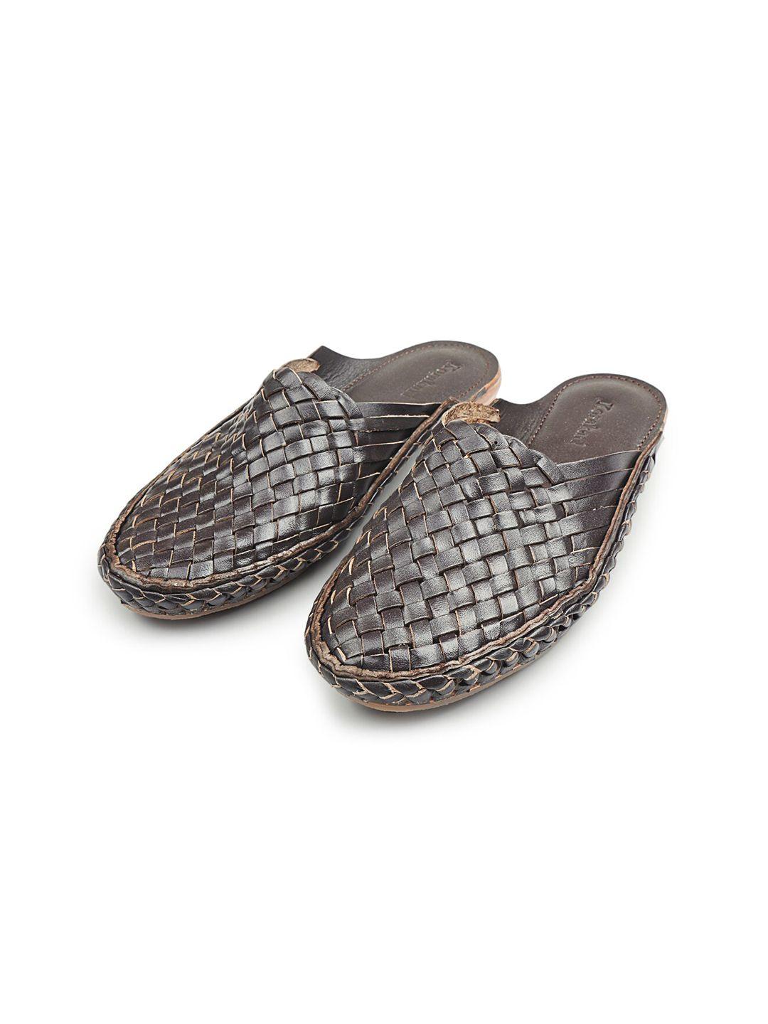 korakari textured leather mules