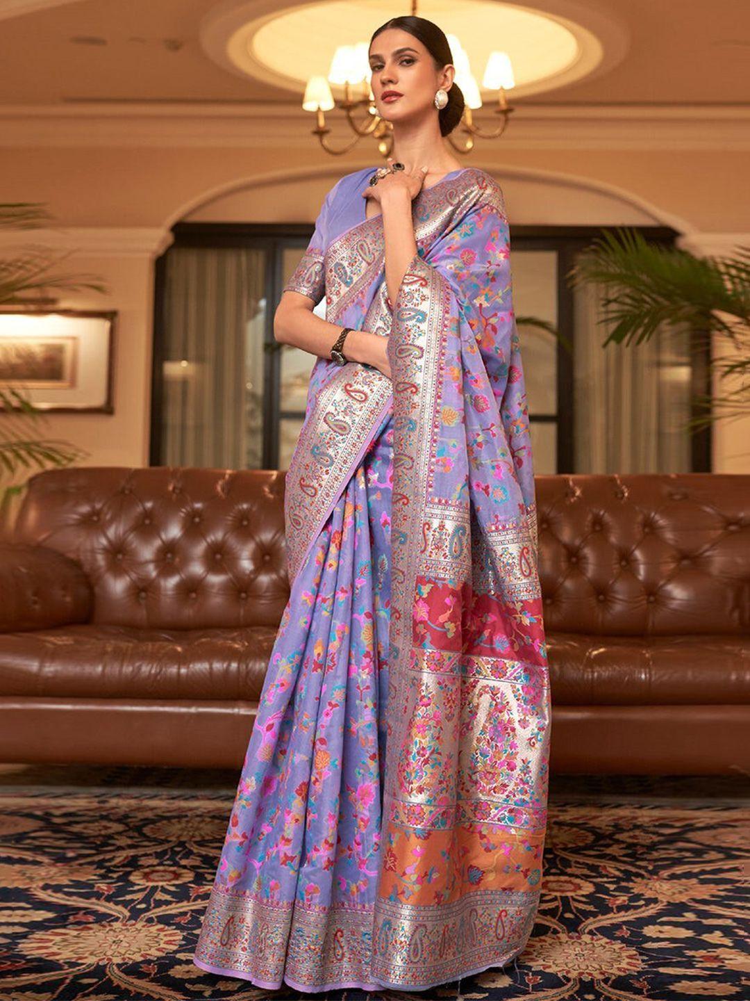 koram design ethnic motifs woven design zari banarasi saree