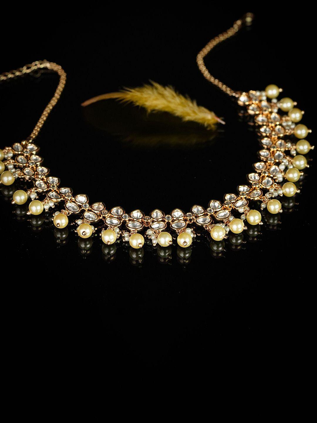 kord store 18k gold-plated kundan-studded vilandi jewellery set