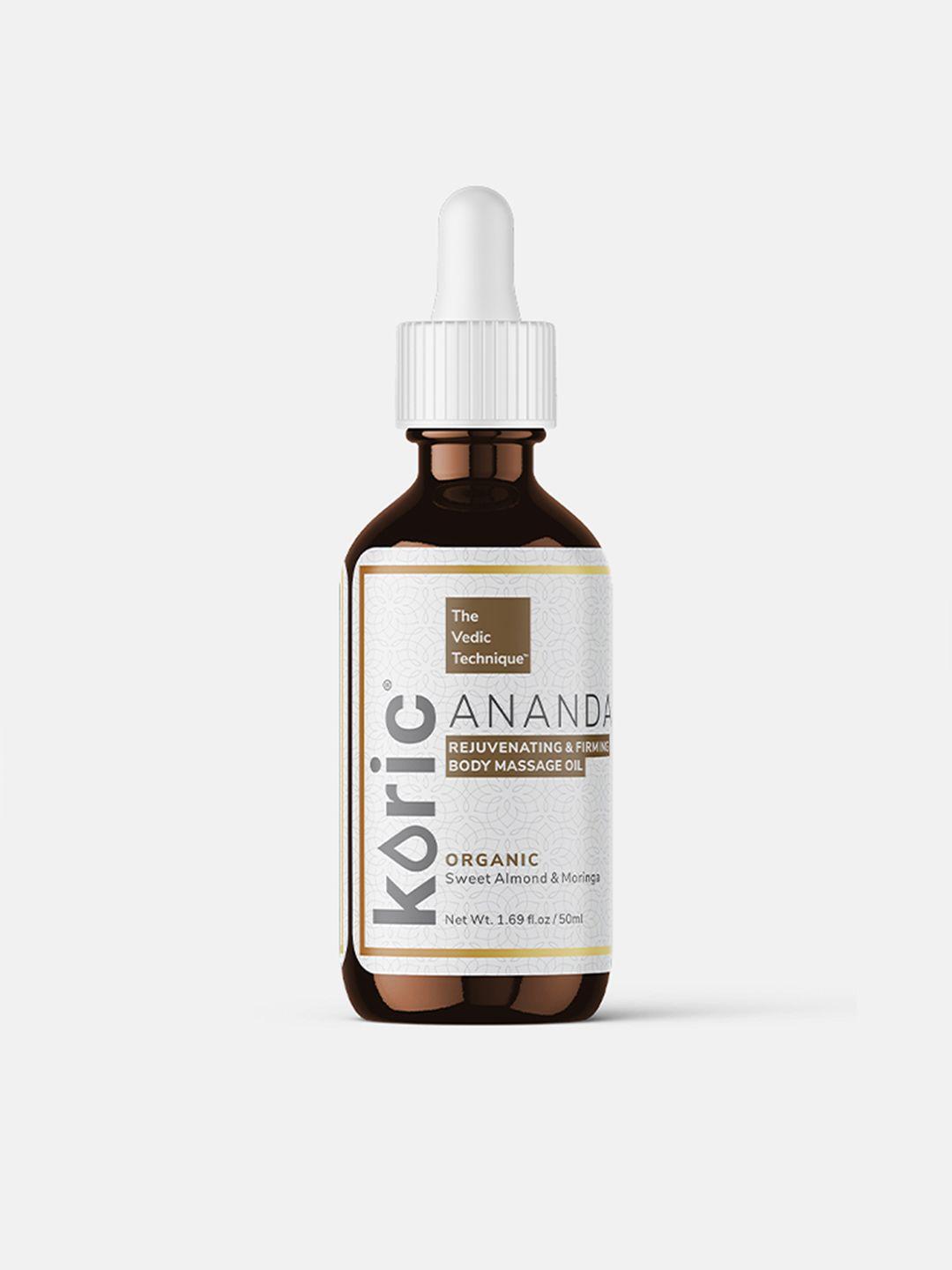 koric ananda rejuvenating & firming body oil with organic sweet almond & moringa - 50ml