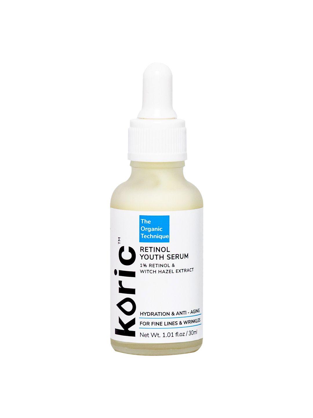 koric retinol youth serum with 1% retinol & witch hazel extract 30 ml