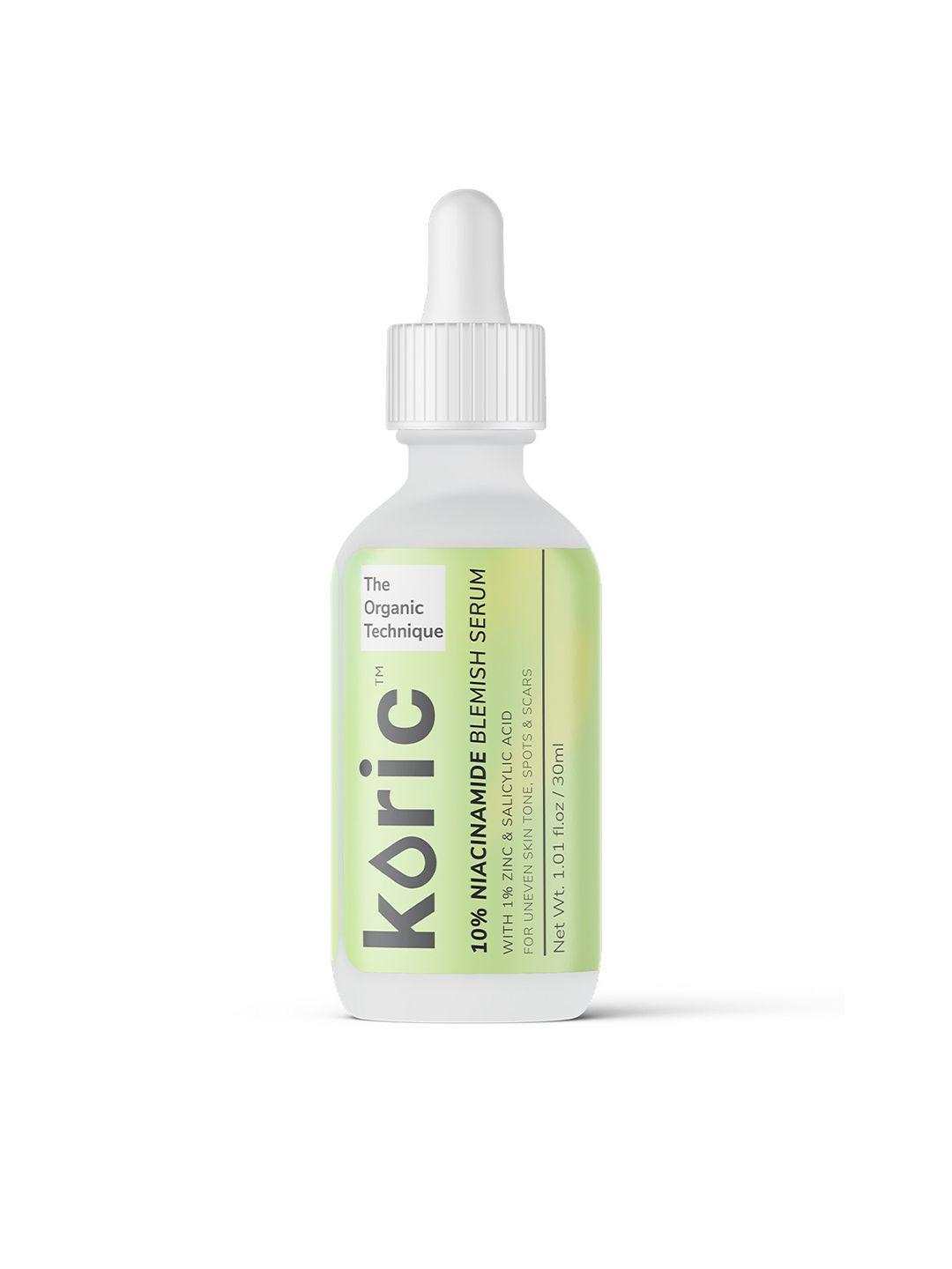 koric the organic technique 10% niacinamide blemish serum with salicylic acid - 30 ml