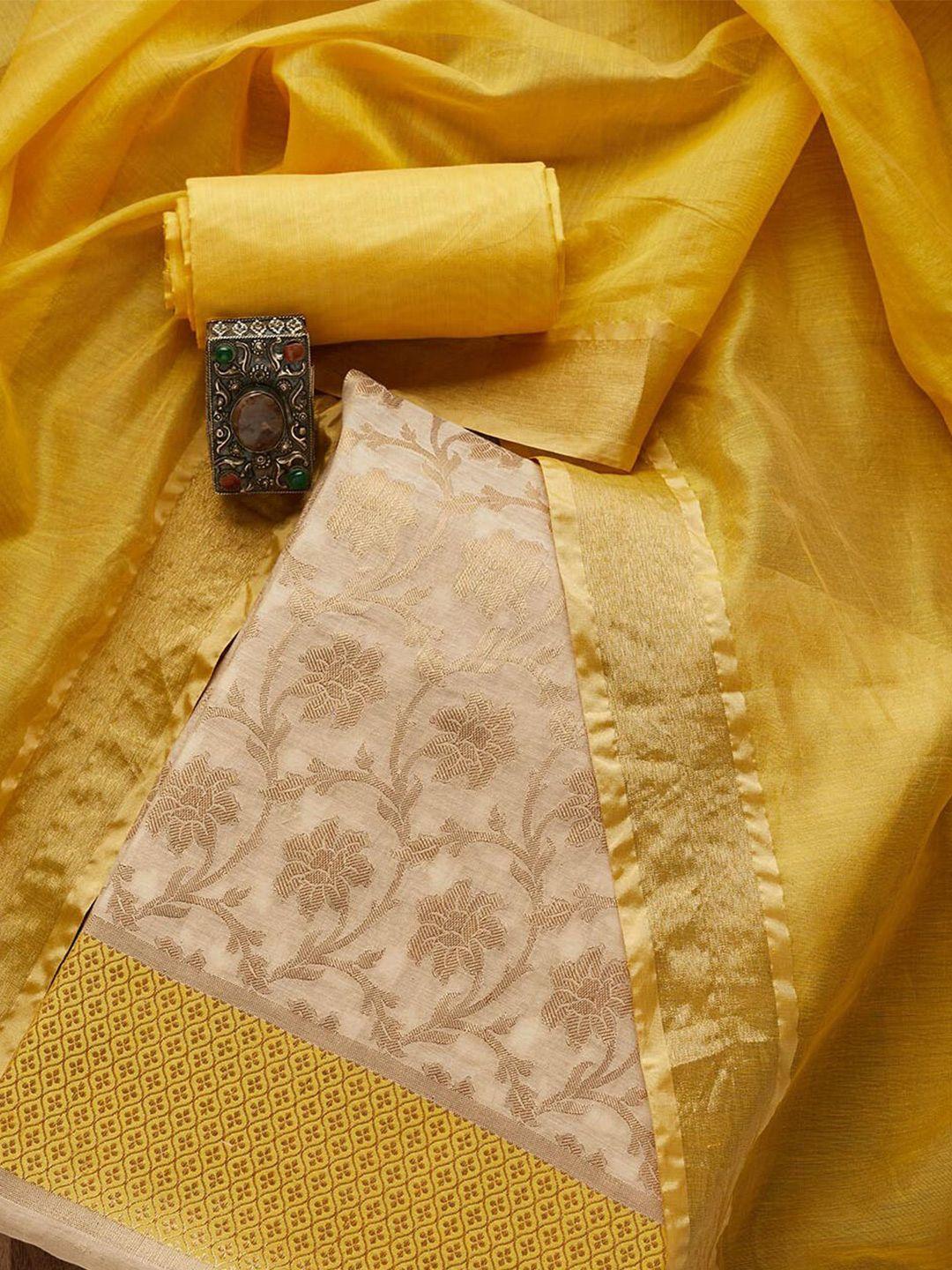 koskii women gold dress material