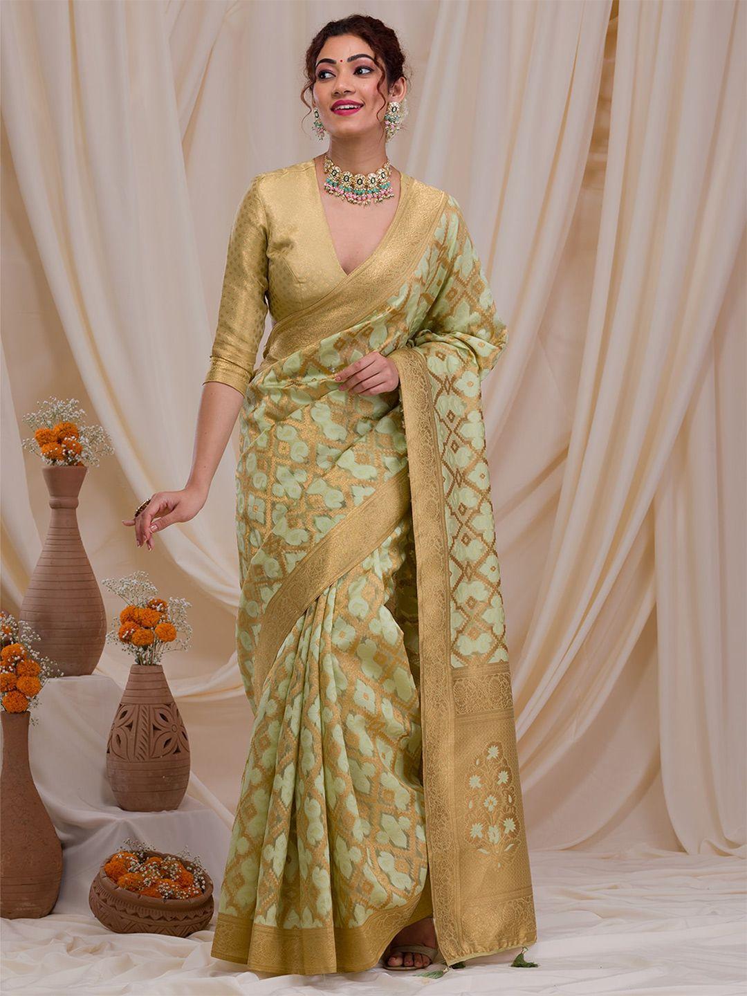 koskii ethnic motifs woven design zari art silk saree