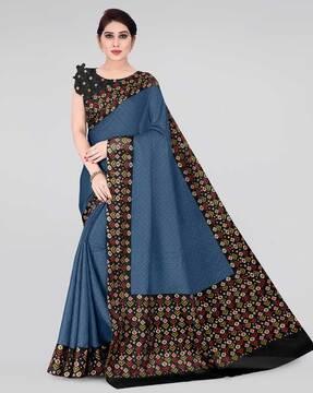 kota doria foil print saree