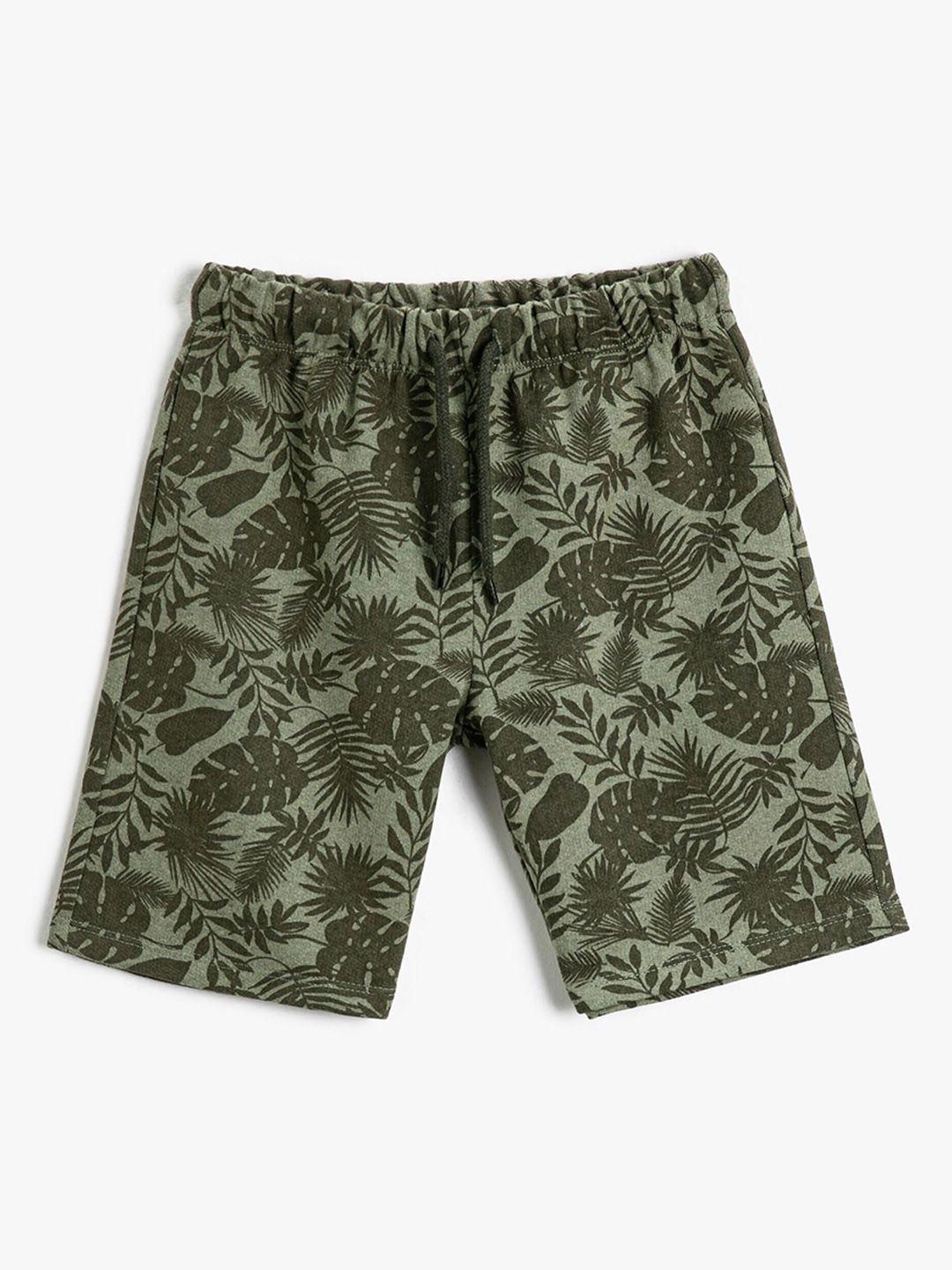 koton boys floral printed shorts