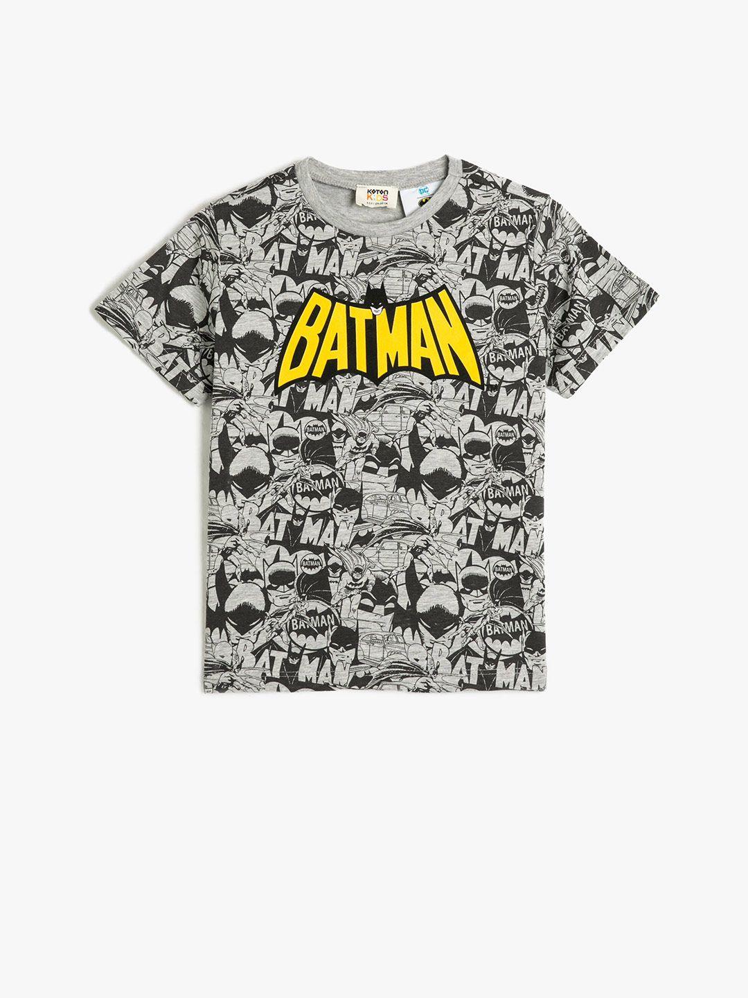 koton boys humour and comic batman printed t-shirt
