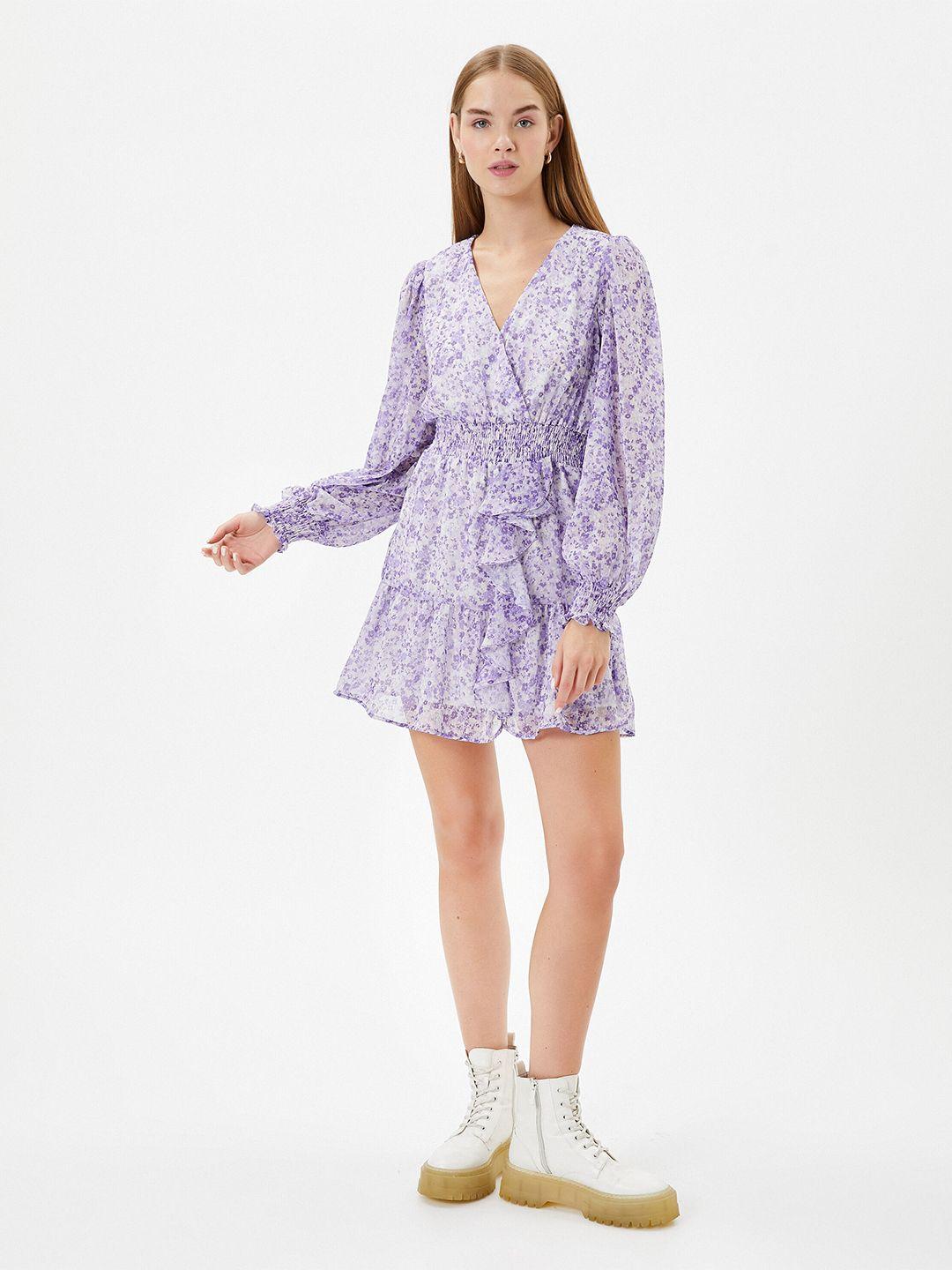 koton purple dress