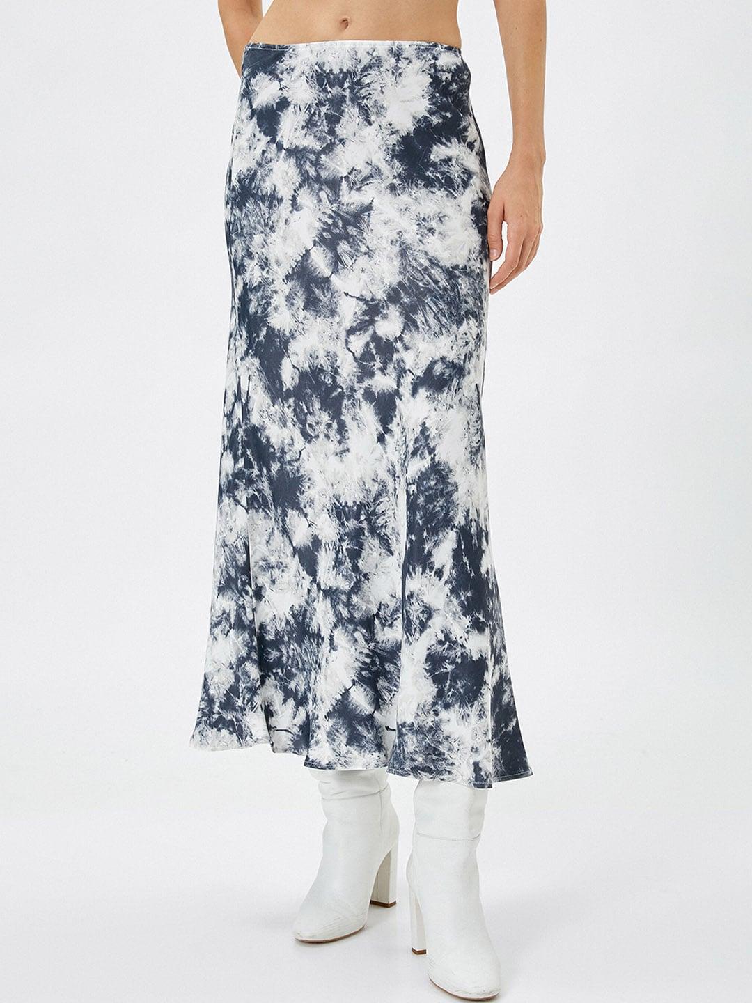 koton tie & dyed maxi a-line skirt