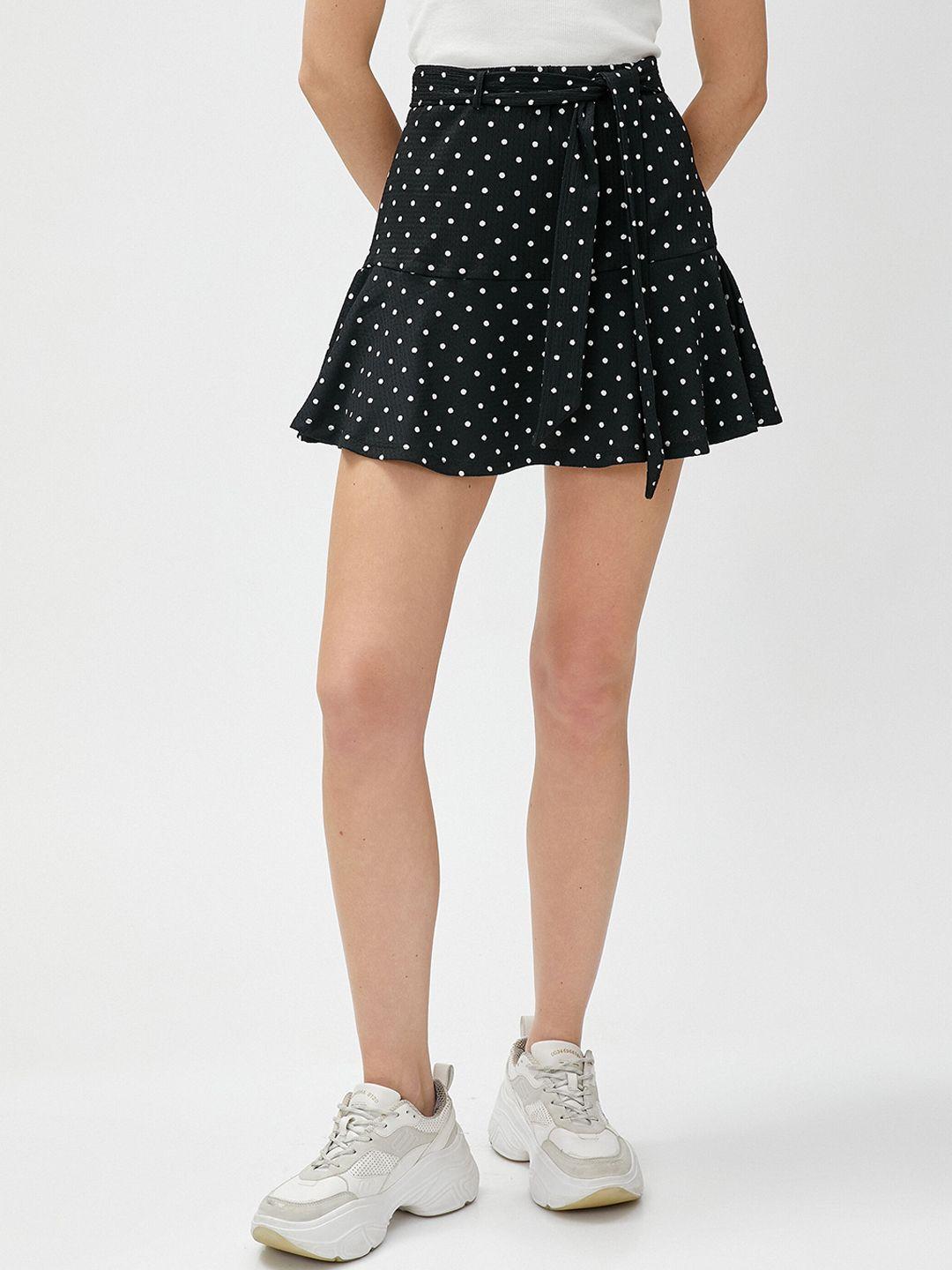 koton women polka dots printed skirts
