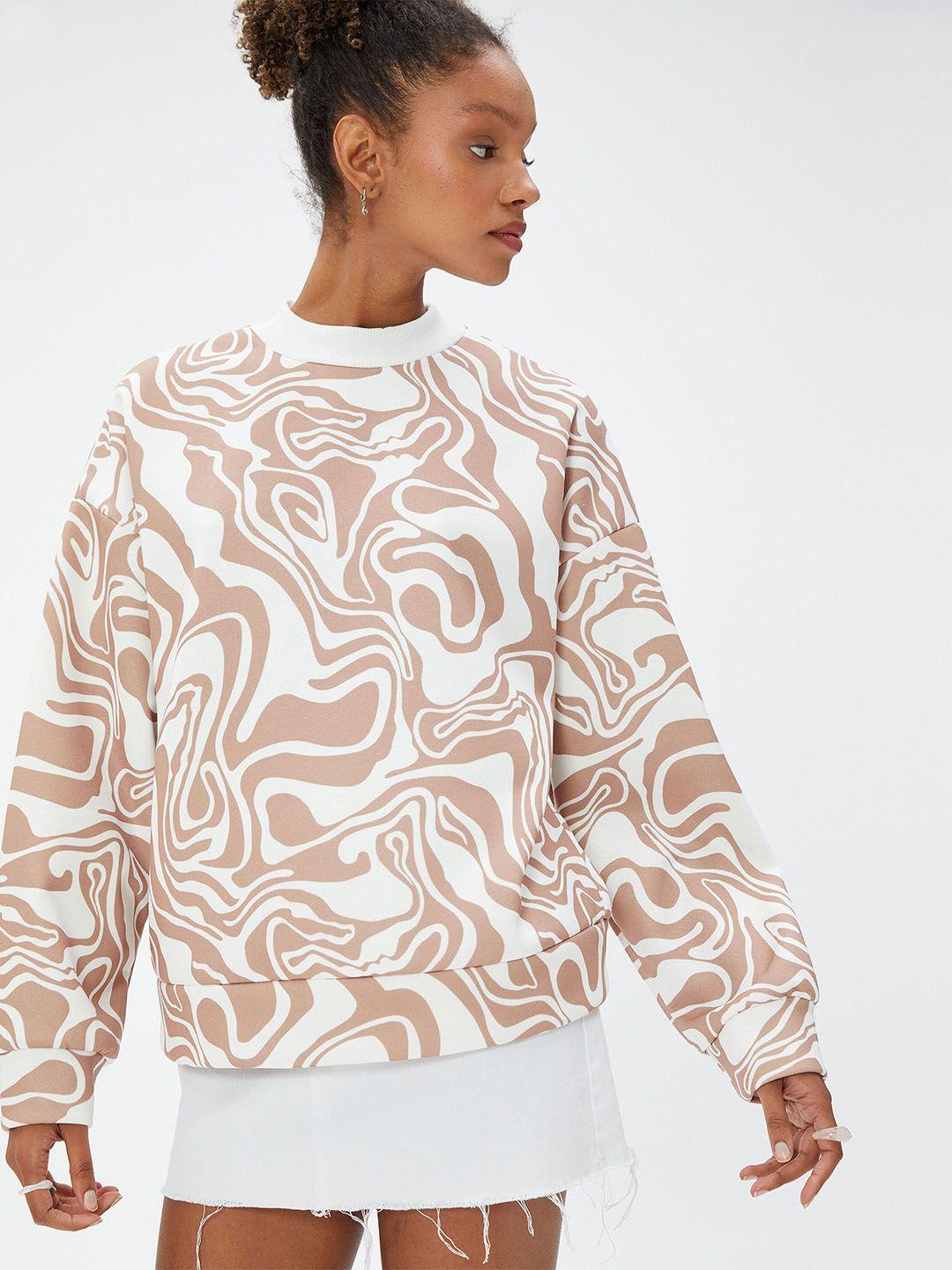 koton abstract printed pullover