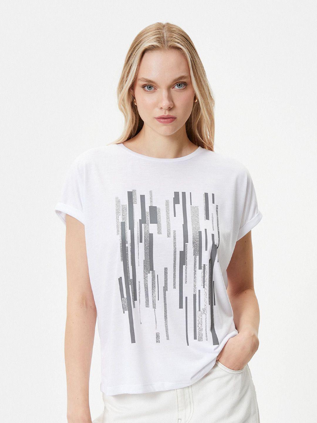 koton abstract printed t-shirt
