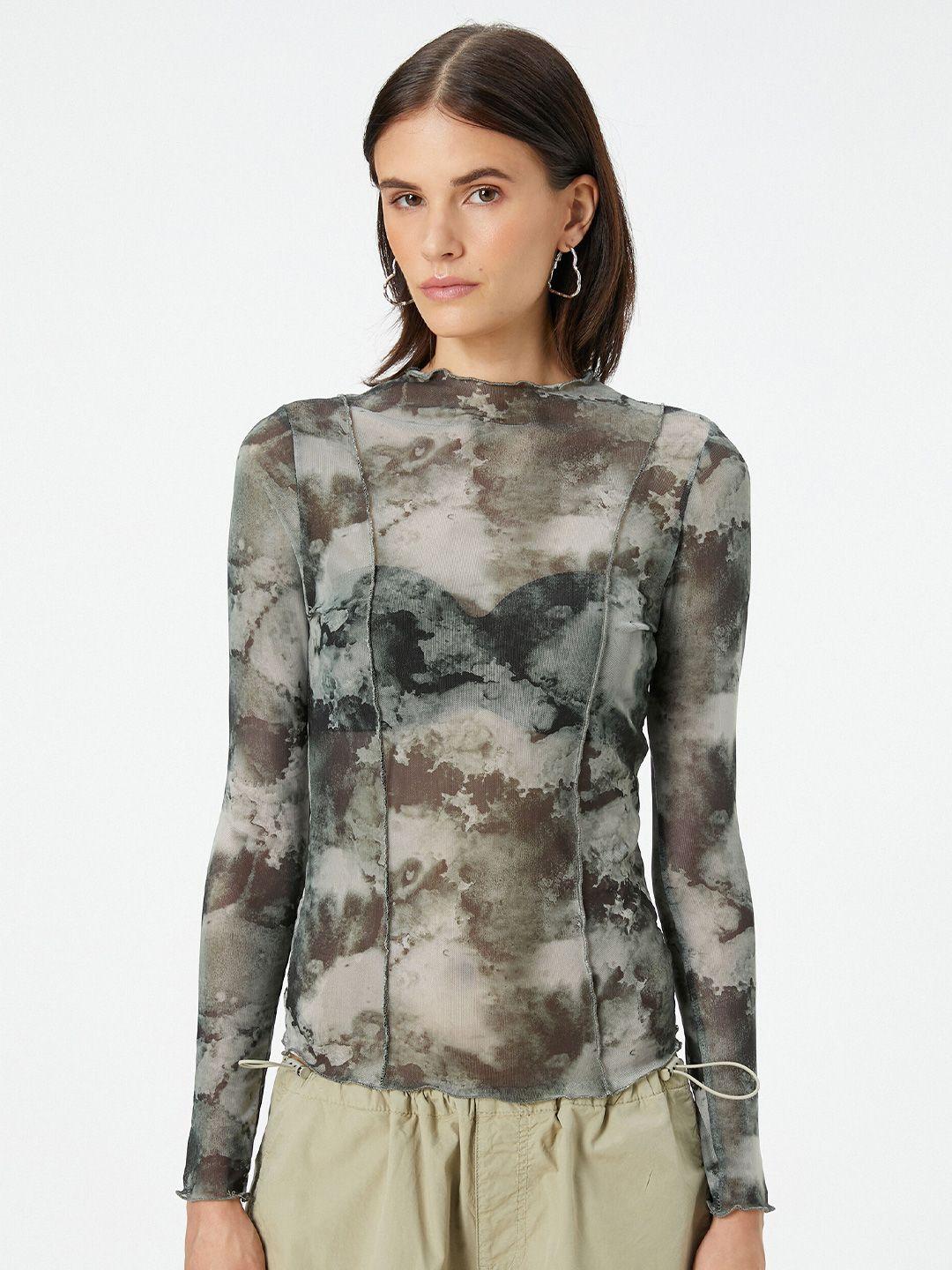 koton abstract printed top