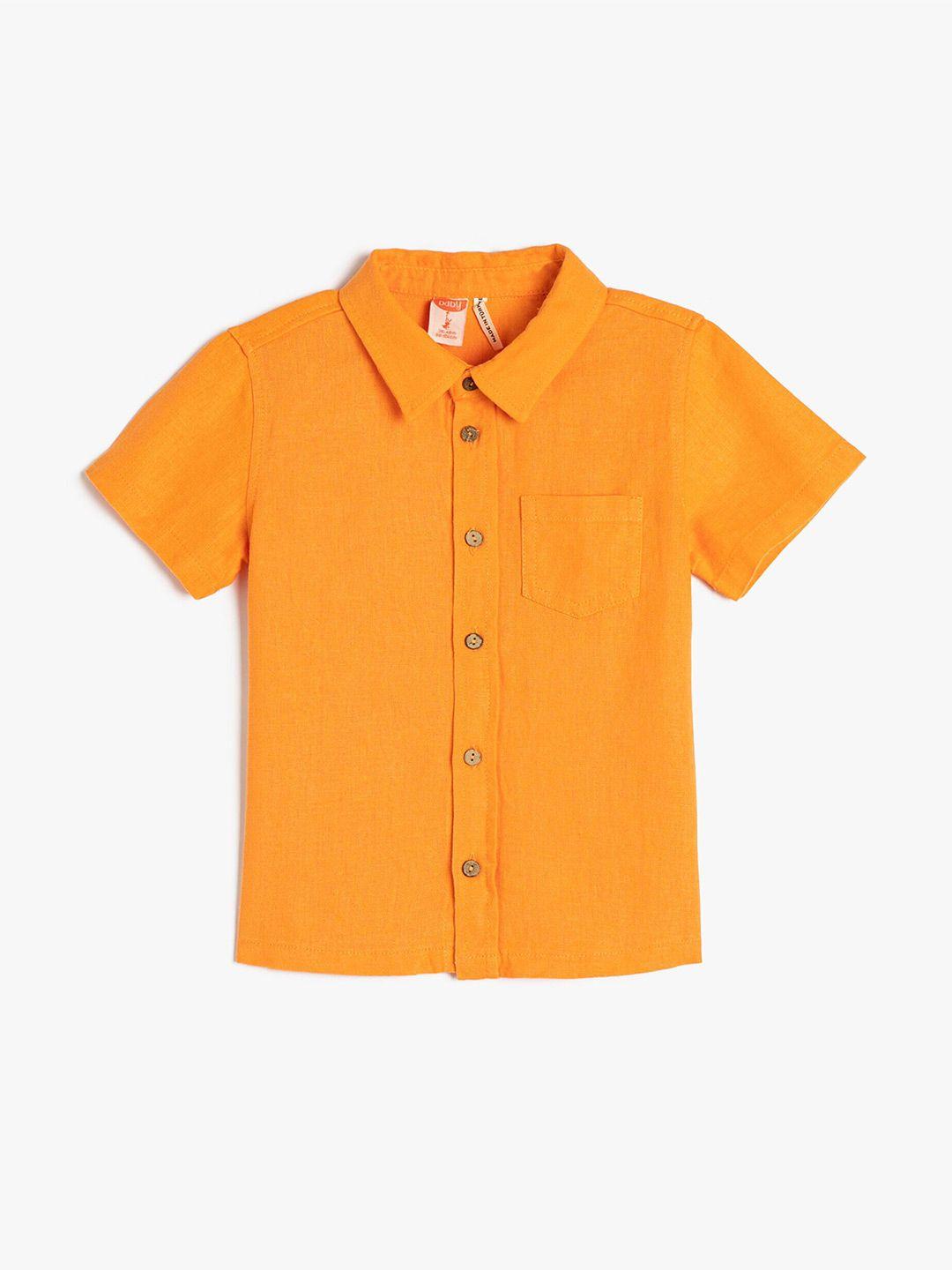 koton boys boys regular fit casual shirt