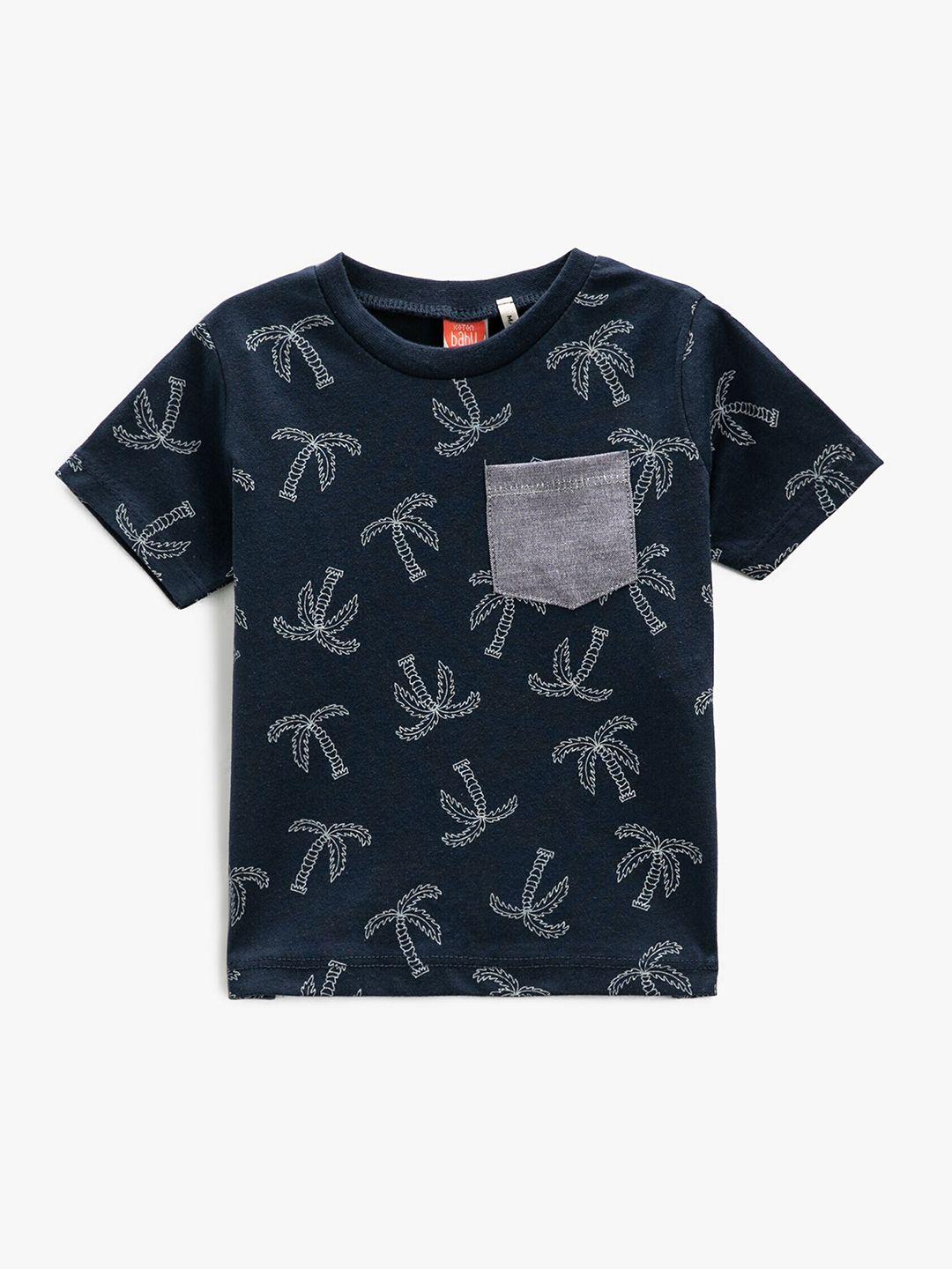 koton boys graphic printed cotton pockets t-shirt