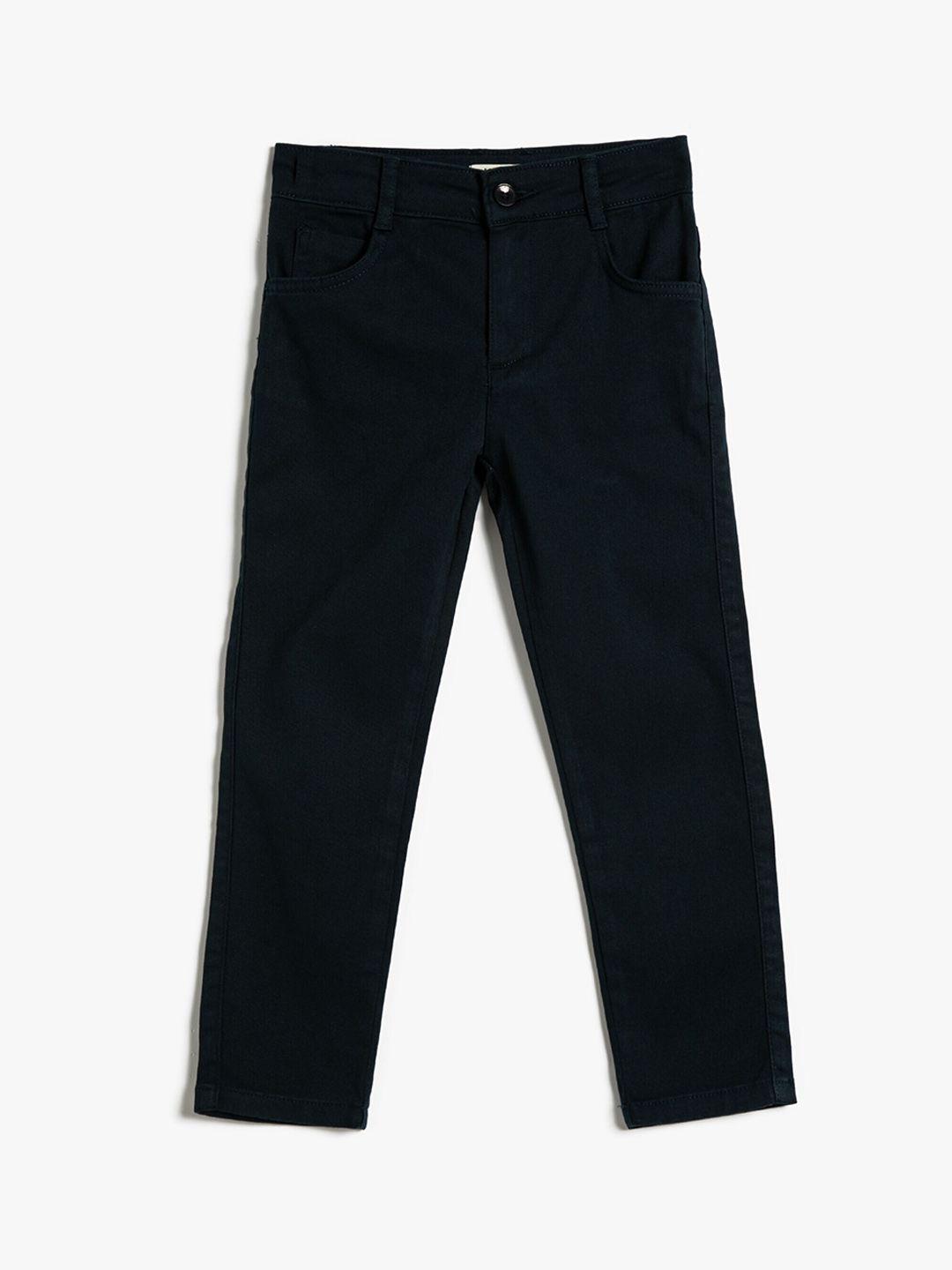 koton boys high-rise chinos trousers