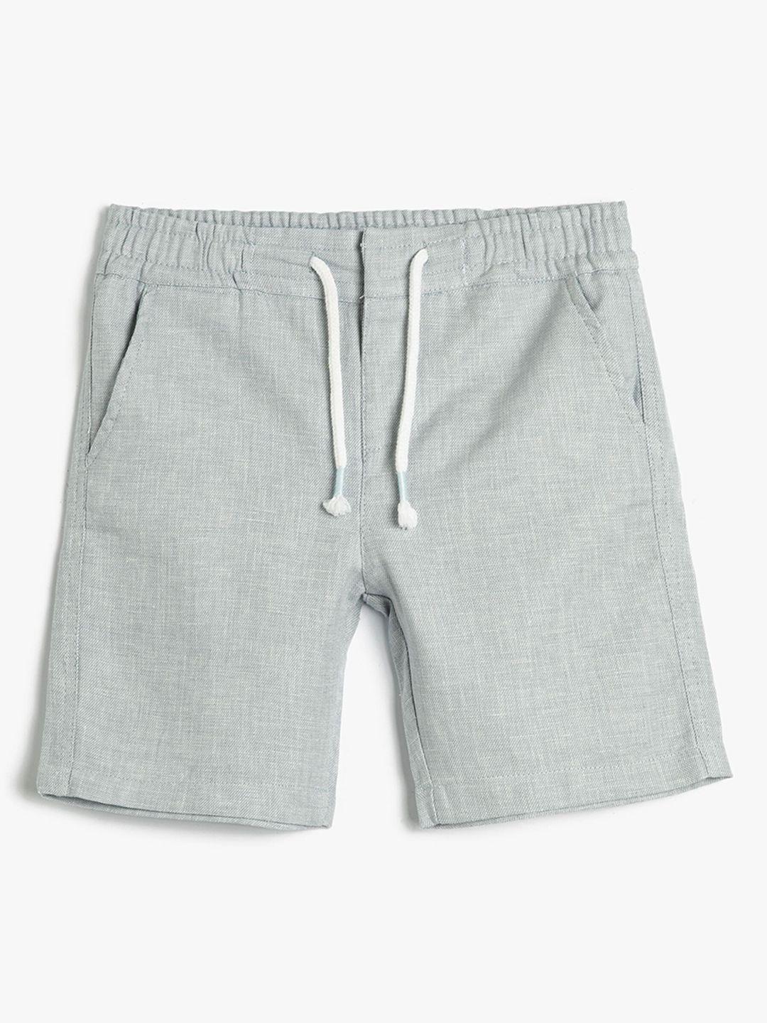 koton boys mid-rise linen shorts
