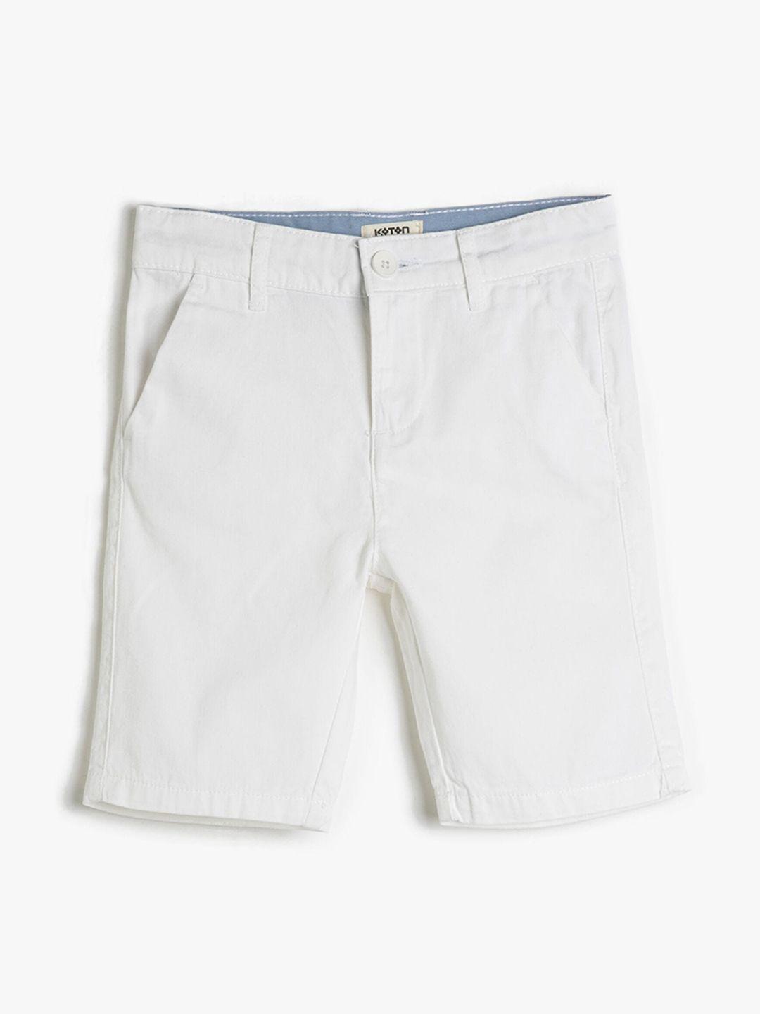 koton boys pure cotton chino shorts