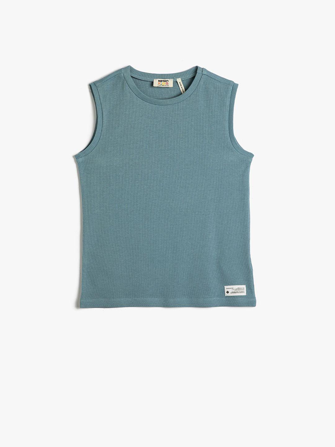 koton boys sleeveless cotton t-shirt