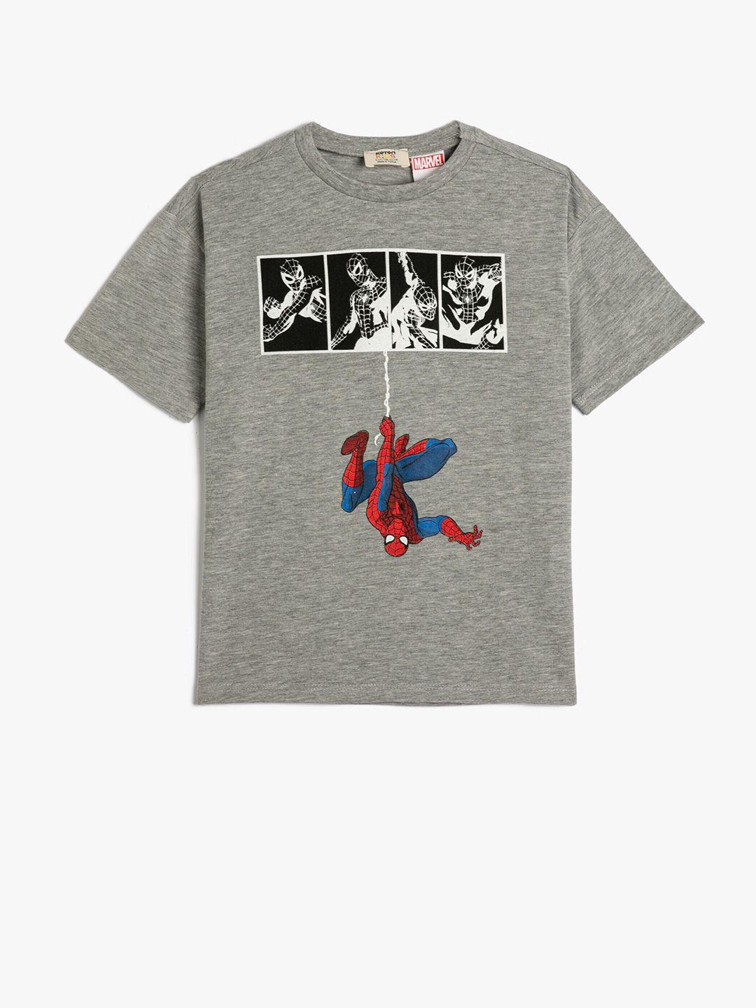 koton boys spiderman printed t-shirt