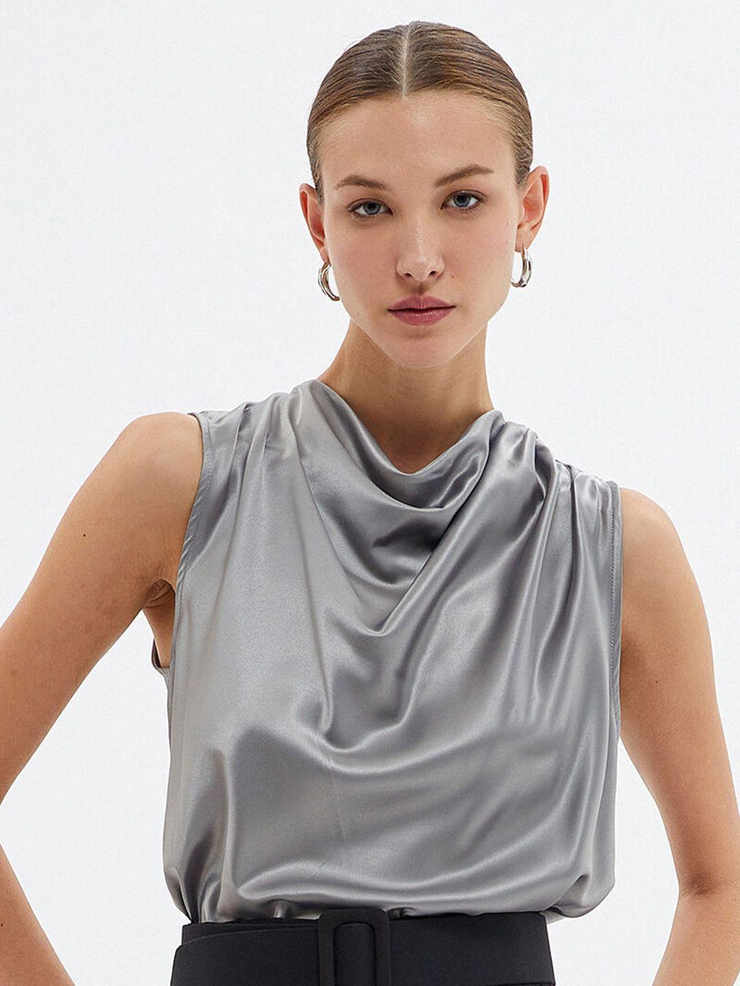 koton cowl neck sleeveless top