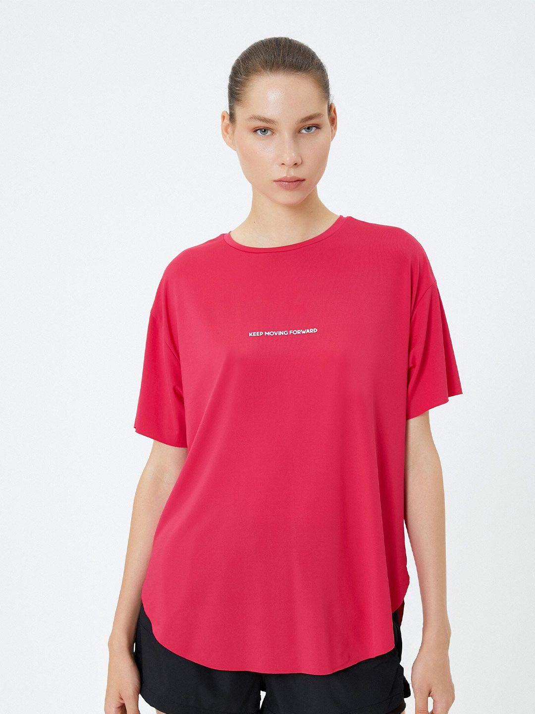 koton drop shoulder regular fit t-shirt