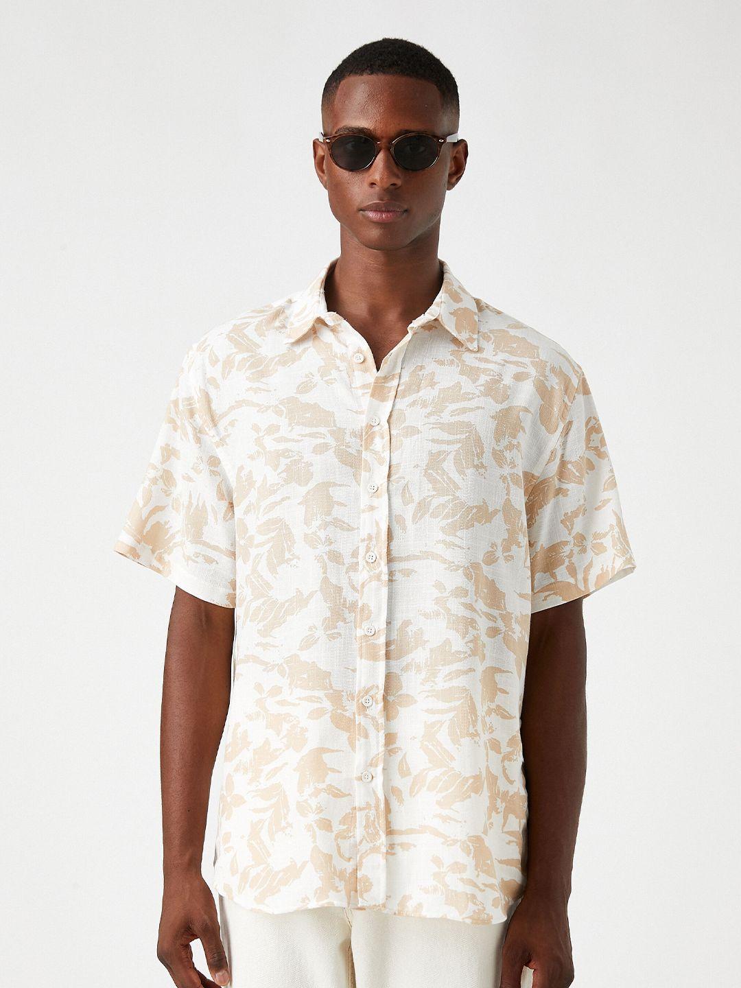 koton floral printed pure cotton casual shirt