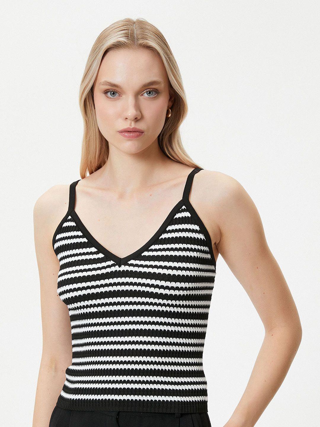 koton horizontal stripes top