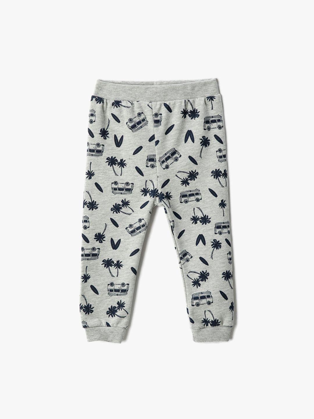 koton infant boys conversational printed joggers