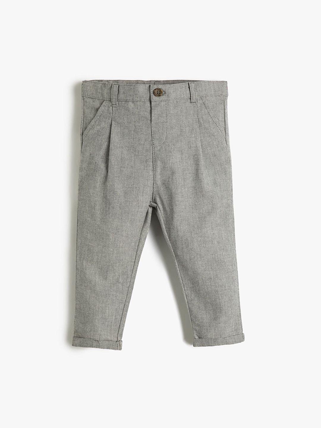 koton kids boys mid-rise pleated trousers