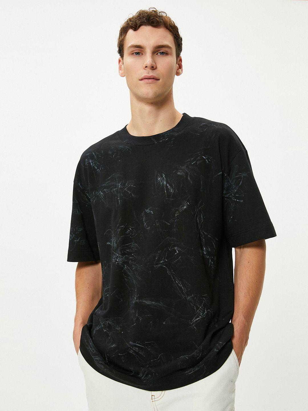 koton men black t-shirt