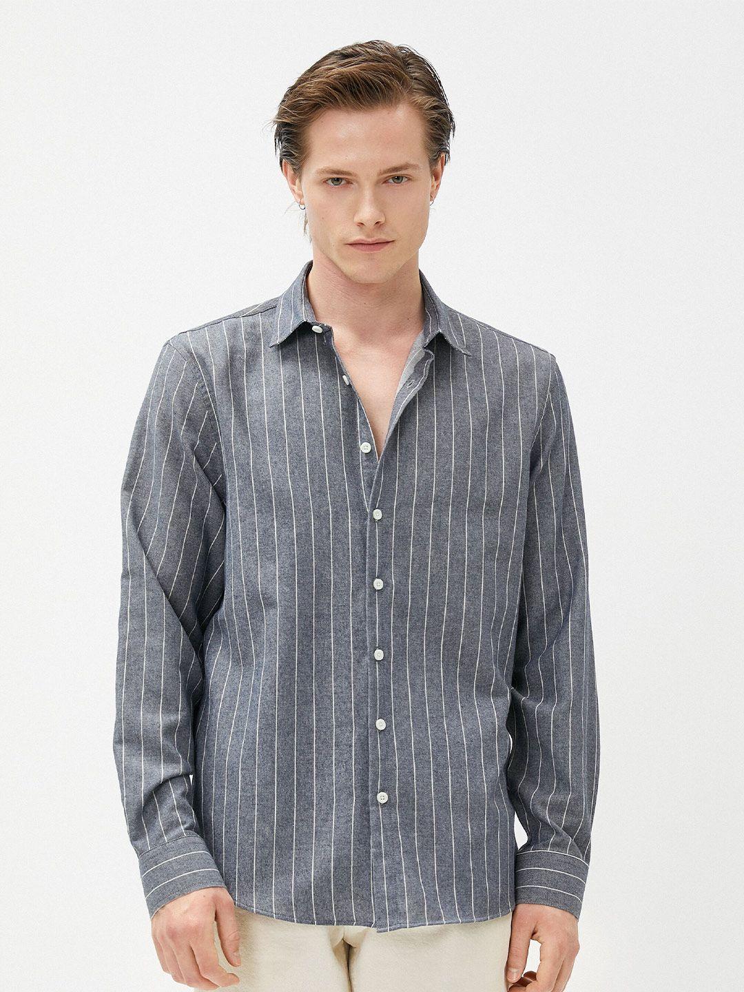 koton men opaque striped casual shirt