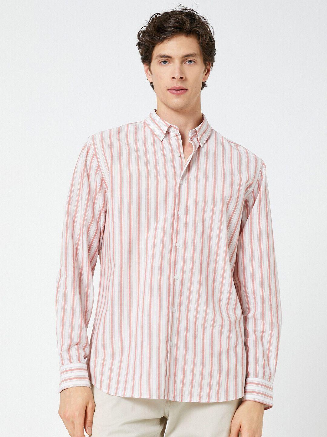 koton men opaque striped casual shirt