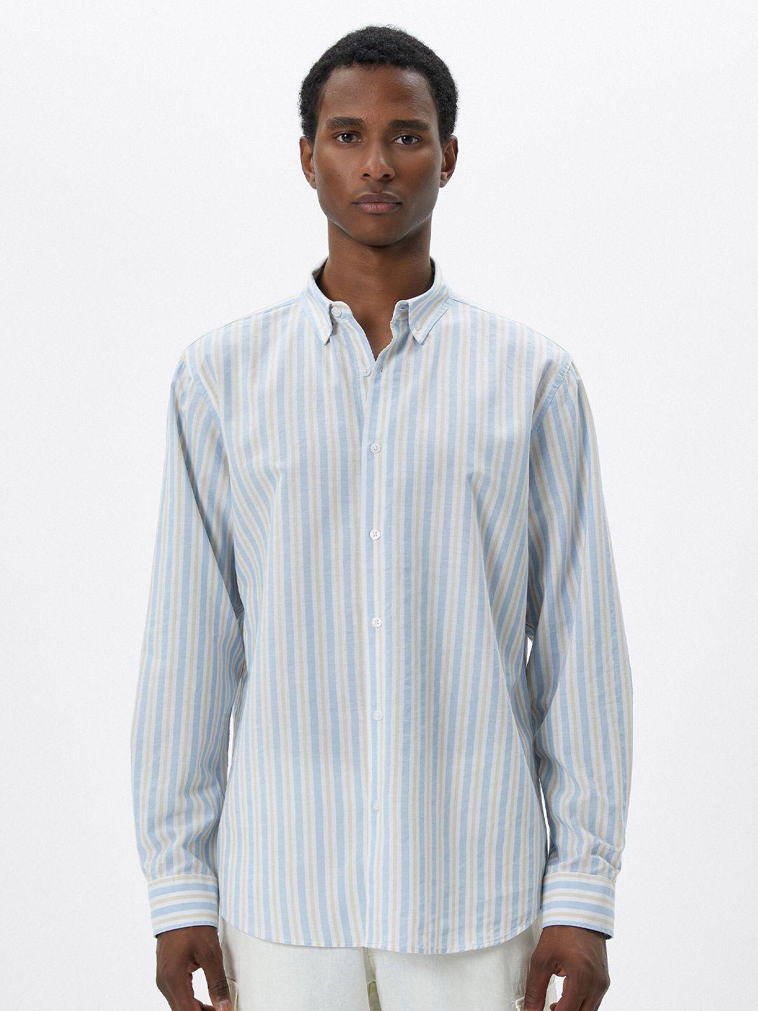 koton men opaque striped casual shirt